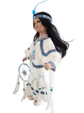 16" PORCELAIN INDIAN DOLL D16724, AMODINI