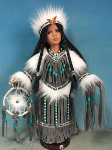 16" PORCELAIN INDIAN DOLL D16725, CHANDANI