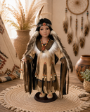 16" PORCELAIN INDIAN DOLL D16766, ROHINI