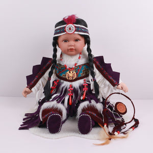 24" Porcelain Indian Doll D24688, DOWANHOWEE