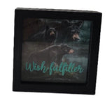 5.9"+2"+5.9" Wooden Coin Box - Wish Fulfiller DB08088B-B