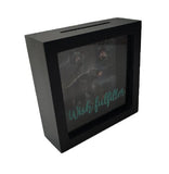 5.9"+2"+5.9" Wooden Coin Box - Wish Fulfiller DB08088B-B