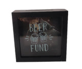 5.9"+2"+5.9" Wooden Coin Box - Beer Fund BY Collin Bogle DBV08151D-B