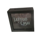 5.9"+2"+5.9" Wooden Coin Box - Tattoo Cash BY AL AGNEW DBV08335A-B