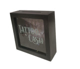 5.9"+2"+5.9" Wooden Coin Box - Tattoo Cash BY AL AGNEW DBV08335A-B