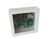 5.9"+2"+5.9" Wooden Coin Box - Tattoo Cash BY JODY BERGSMA DBV08345A-W