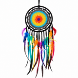 12"D Rainbow Crochet Dreamcatcher DC12324K