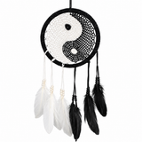 10"D Yin & Yang Crochet Dreamcatcher (Set of 2) DC10403K