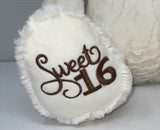 20" Sweet 16 White Bear With Embroidery "Sweet 16" - B16631A-5 Lavender