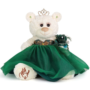 12" Quince Bear - B09631-33G Emerald Green