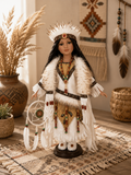 16" Porcelain Indian Doll D16747, Induma