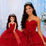 18" Sleeveless Umbrella Quince Dolls KB18724-14B Red