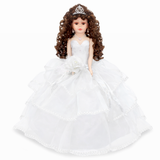 18" Sleeveless Umbrella Quince Dolls KB18724-1B White