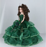 18" Sleeveless Umbrella Quince Dolls KB18724-33B Emerald Green