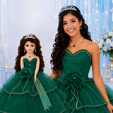 18" Sleeveless Umbrella Quince Dolls KB18724-33B Emerald Green