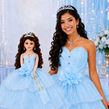 18" Sleeveless Umbrella Quince Dolls KB18724-4B Baby Blue