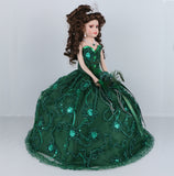 18" Quince Umbrella Dolls KB18725-33 Emerald Green