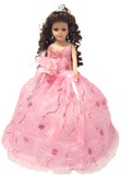 18" Quince Umbrella Vinyl Dolls KB18725V-3 Pink