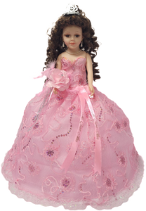 18" Quince Umbrella Vinyl Dolls KB18725V-3 Pink