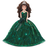 18" Quince Umbrella Dolls KK18725-33 Emerald Green