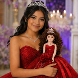 18" Quince Umbrella Dolls KK18725-14 Red