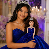 18" Quince Umbrella Dolls KK18725-15 Royal Blue