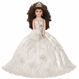 18" Quince Umbrella Dolls KK18725-1 White