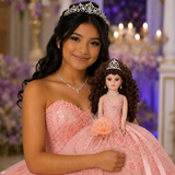 18" Quince Umbrella Dolls KK18725-29 Blush