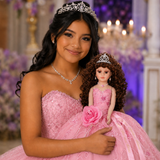 18" Quince Umbrella Dolls KK18725-3 Pink