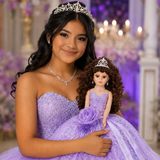 18" Quince Umbrella Dolls KK18725-5 Lavender