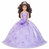 18" Quince Umbrella Dolls KK18725-5 Lavender