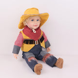 25" Vinyl Doll - COWBOY IN BLONDE HAIR- KK251053A