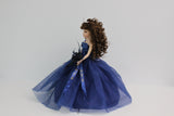 18" Quince Umbrella Dolls KW18631-16 Navy Blue