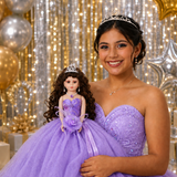 18" Quince Umbrella Dolls KW18631-5 Lavender