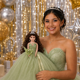 18" Quince Umbrella Dolls KW18631-8 (Pistachio)