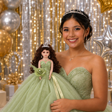 18" Quince Umbrella Dolls KW18631-8 (Pistachio)