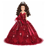 18" Quince Umbrella Vinyl Dolls KB18725V-7 Burgundy