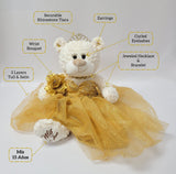 20" Quince Bear With Tulle - ARC16831-3 Pink (Made to Order)