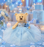 20" Quince Light Brown Bear With Embroidery "Mis 15 Anos" - B16632-4 Light Blue