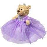 20" Quince Light Brown Bear With Embroidery "Mis 15 Anos" - B16632-5  Lavender