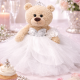 20" Quince Light Brown Bear With Embroidery "Mis 15 Anos" - B16632-1 White