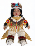 22" Vinyl INDIAN DOLL VM221079, MALINI