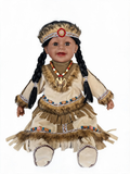 22" Vinyl INDIAN DOLL VM221132, TARA