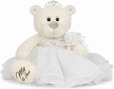 20" Quince White Bear With Embroidery "Mis 15 Anos" - 16831-1 White