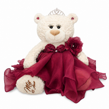 20" Quince White Bear With Embroidery "Mis 15 Anos" - B16831-7 Burgundy