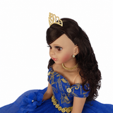 28" 15th Years Doll With Tulle - ARC28999-15 Royal Blue