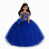 28" 15th Years Doll With Tulle - ARC28999-15 Royal Blue