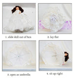 18" Quince Umbrella Vinyl Dolls KB18725V-5 Lavender