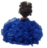 18" Precious Moments Doll With Ruffles - ARC8421-15R Royal Blue - Kinnex Dolls | ARC8421-15R |