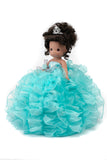 18" Precious Moments Doll With Ruffles - ARC8421-23R Aqua - Kinnex Dolls | ARC8421-23R |